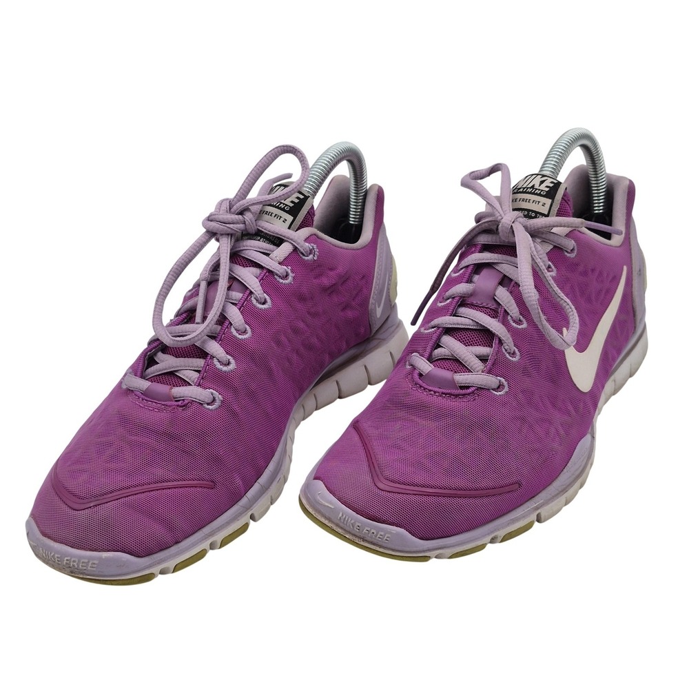 Nike Free Fit 2 Shoes Womens Size 8 Purple Mesh Training Sneakers 487789-502